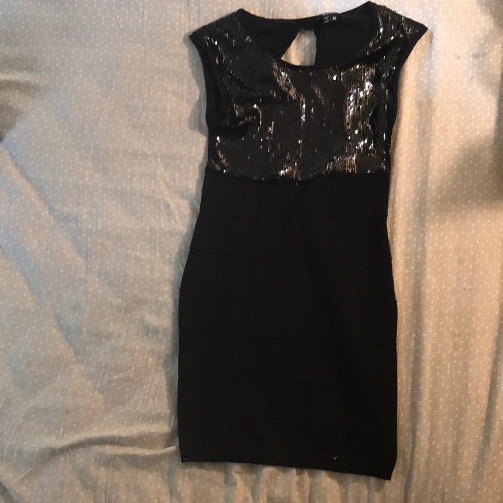 Sequined cocktail dress